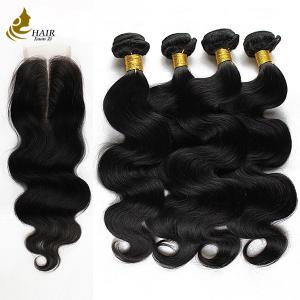 Wholesale Indian Ombre Curly Bundles Human Hair Body Wave 100% Virgin from china suppliers