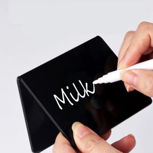 Wholesale Food Mini Acrylic Sign Holder PVC Small Black Chalk Boards Customizable from china suppliers