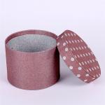 Round Pink Paper Tea Box Glitter , Cardboard Tube Boxes Full Color Printing