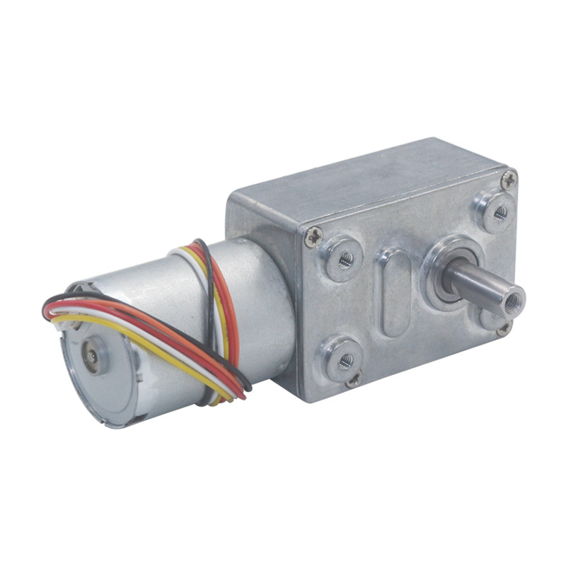 90D Worm Gearbox Reducer 115rpm With 11PPRR Hall Sensor Encoder