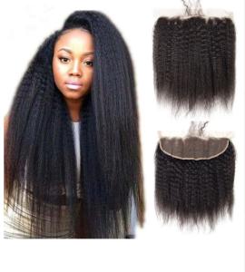 Wholesale Real Human Kinky Straight Virgin Dyeable Hair Extensions Natural Color from china suppliers