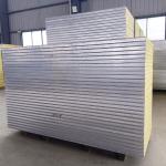 Walls Roofs Rock Wool Sandwich Panel 50-70kg/M3 Rockwool Sound Insulation Panels