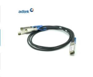 Wholesale 100G QSFP28 / 4SFP Direct Attach Cable , 1M Black Copper Twinax Cable from china suppliers