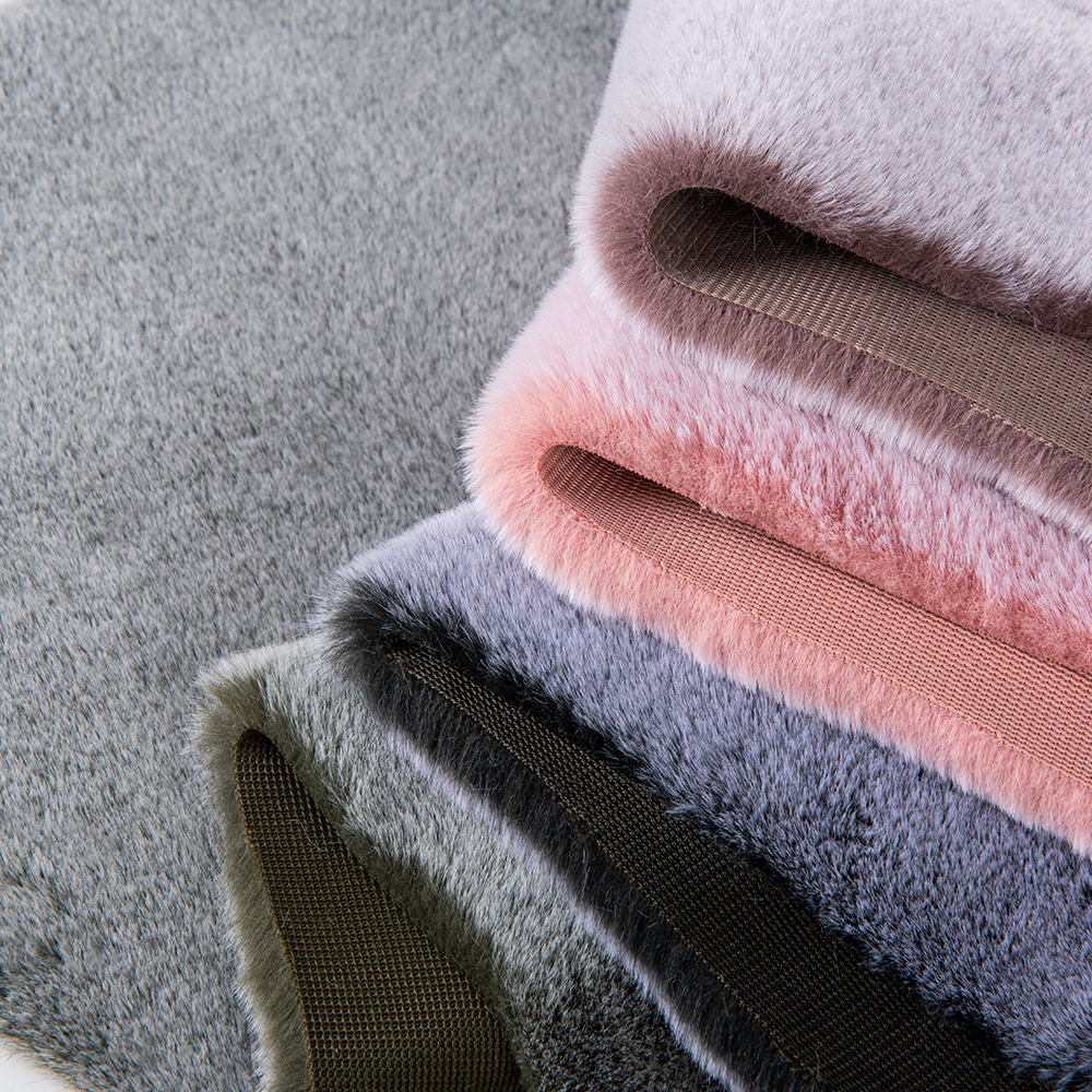 Plush Fabric Short Faux Fur for Garment Customizable Yarn Count
