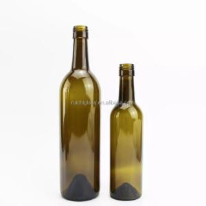 Wholesale Champagne Green Square 100ml 250ml 500ml 750ml 1L Cooking Olive Oil Bottle with Lid from china suppliers