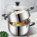 Factory Direct Sale Silver Kitchen Cookware Cooking Soup Stainless Steel 201