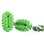 Pet Supply Wholesale Dogs Toothbrush Cleaning Durable Pet Chew Toy With Rope