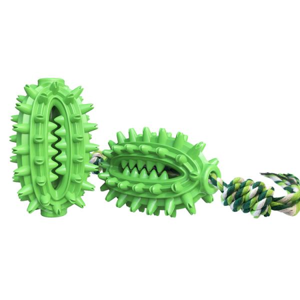 Pet Supply Wholesale Dogs Toothbrush Cleaning Durable Pet Chew Toy With Rope