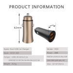 F655 QC3.0+ UDB2.1A Dual car charger, universal car charger for phones, top