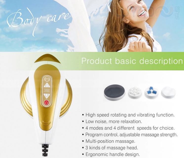 Non - Rechargeable Mini Anti Cellulite Electric Massager With Red Light