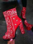 Customized ODM Platform High Heel Boots Fish Mouth Half High Boots