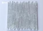 Small Strips Carrara Marble Mosaic Tile Sheets , 170pcs Mosaic Style Floor Tiles