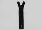 Short Skirt 4 Inch Metal Dress Zips Semi - Auto Lock Black Tape Close End Brass