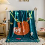 Warm Retention Polyester Flannel Fleece Blanket For Kids Children Baby