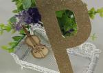 Letter P Gold Sparkle Letters , Glitter Stick On Letters For Bedroom