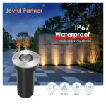 Recessed Led Hallway Step Lighting Square / Round Sliver Aluminum Housing