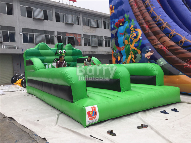 0.55MM PVC Tarpaulin Double Lanes Jumping Bungee Run Game EN14960