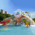 New Style Water Park Equipment Fiberglass Slide Children Aqua Playground