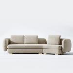 Modern 3 4 5 Star Hotel Lobby Furniture 4 Seater Reception Curved Sofa Set