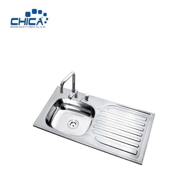Stainless Steel Kitchen Sink Single Bowl Kitchen Sink Topmount Kitchen Sink With