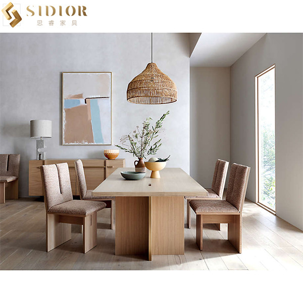ODM Modern Solid Wood Dining Room Chairs High Back 91cm Height