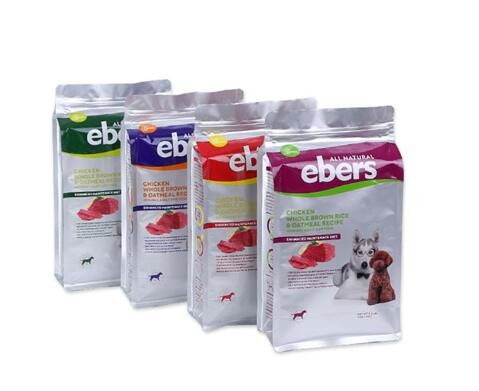 Customized Side Gusset Dog Pet Food Packaging Bag With Resealable Zip Lock