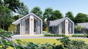 Wholesale Prefab Light Steel Frame House Hotel Unit Optimal Integration With Landscape from china suppliers