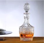 Modern Wine Decanter Clear Glass Finished Decanter Glass Crystal Whiskey