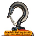 JTCK 2 Ton Chain Hoist with Low-Alloy Structural Steel Plates and Grade 80 Load