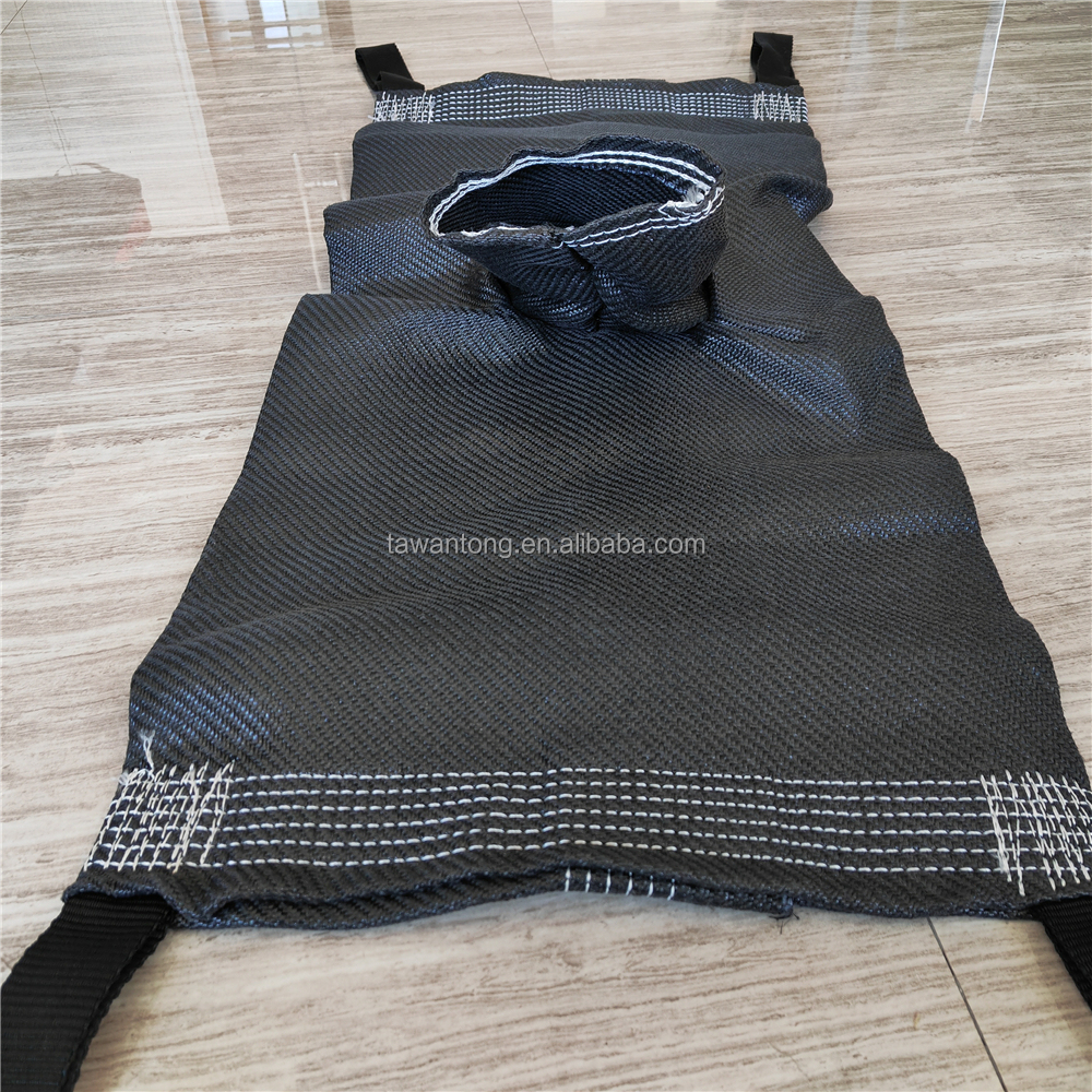 Black PP Woven Geotextile Geotube for Bank Protection and Roof Garden Road Base