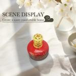 Luxury 100ml Glass Packing Red Green Traditional Pattern Round Catalytic