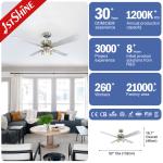 Lighting Solutions Service 52 Inch 3 Speeds Smart Ceiling Fan for Modern Living