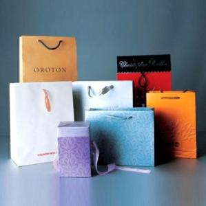 Wholesale cheap paper bag printing, art paper bag printing, colored paper bags, CMYK full color printing bags from china suppliers