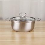 Stainless Steel Kitchenware 12pcs Cookware Set 16/18/20/22/24cm Soup Pot Food