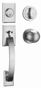 Wholesale Schlage Keyway Entrance Handle Lock 5 Pin Brass Cylinder Front Door Lockset With Brass Keys from china suppliers