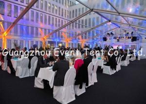 Wholesale Outdoor Exhibition Clear Span Tent Double PVC Fabric With Glass Door 3.95M Eave Height from china suppliers