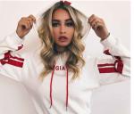 Long Sleeve Unlined Hoodie Athletic Sports Cropped Workout Hoodie For Women