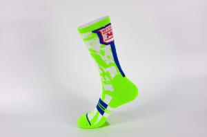 Wholesale Green Breathbale Long Basketball Socks , Disposable Under Armour Basketball Socks from china suppliers