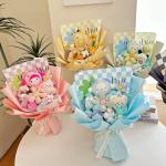 Alien Stitch & Three-Eyed Plush Flower Bouquet Creative Cartoon Gift for