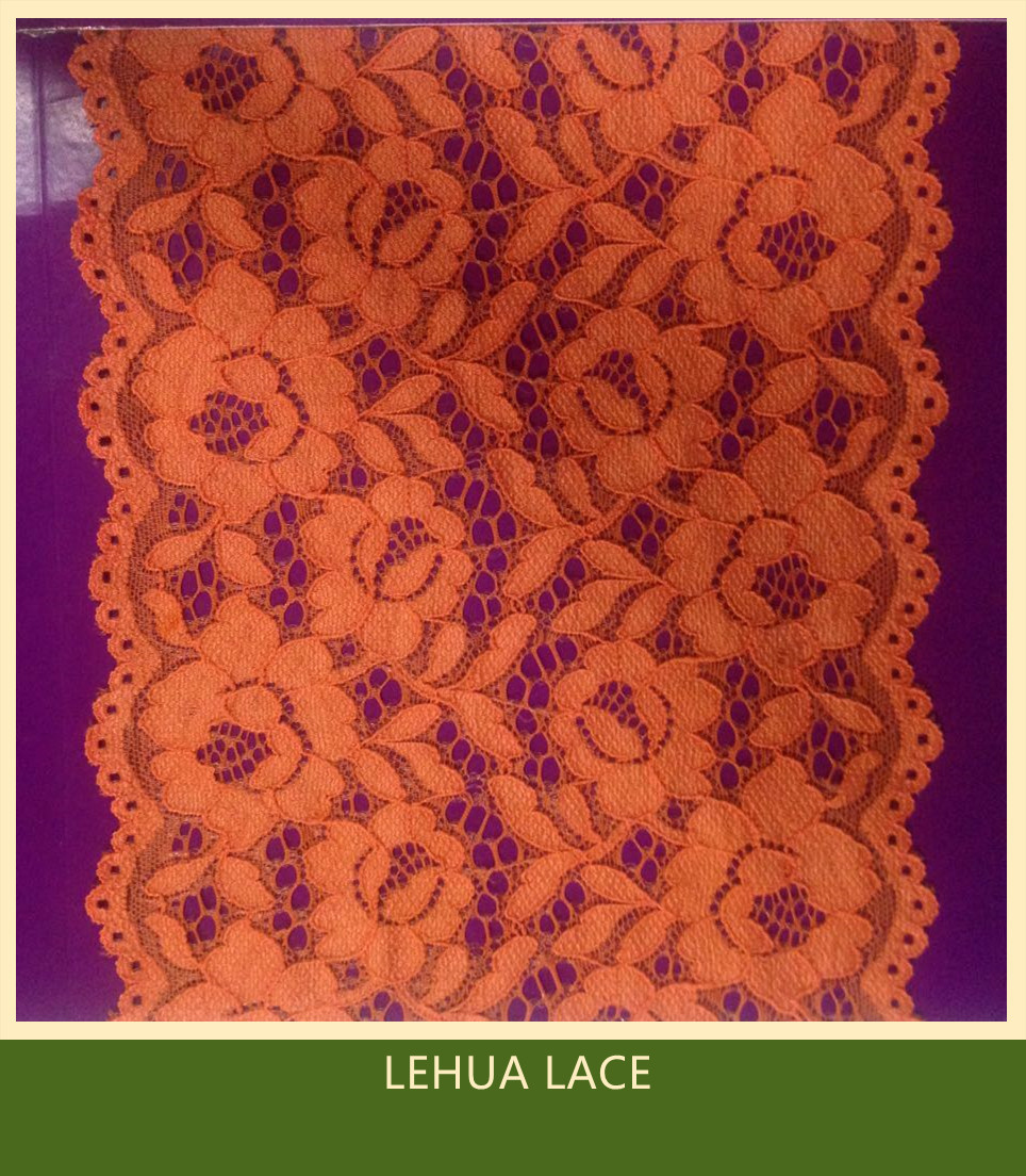 Hot Selling and nice quality Nylon Spandex Stretchy Brazil Lace from China