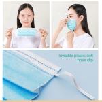 Non Woven Fabric Earloop Disposable 65GSM Breathable Medical Face Mask