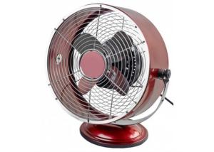 Wholesale Household Electric Retro Desk Fan Built In Handle 3 Aluminum Blades from china suppliers