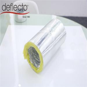 Wholesale Glass Wool Insulated Exhaust Duct , 18k 200mm Flexible Ducting Heat Insulation from china suppliers