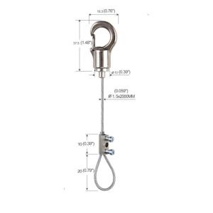 Wholesale Ceiling Signage Hanging Systems Light Fittings With Hook Fastener YW86018 from china suppliers