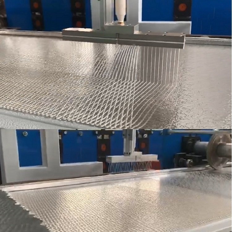 Fully Automatic Glue Spraying Machine for Rock Wool Sandwich Panel MGO Panels Fire-Proof Door