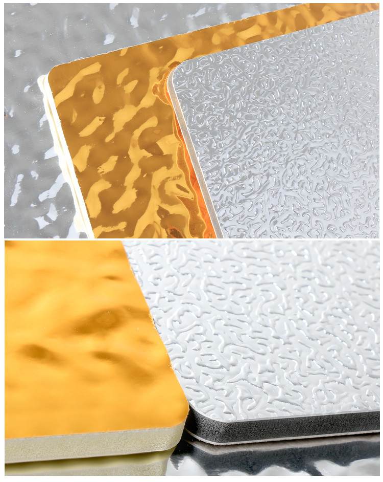 Interior Decorative PVC PET Water Ripple Panel 3D Wall Panel