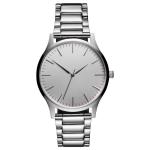 40mm Silver stainless steel chain my brand name logo custom printed watch