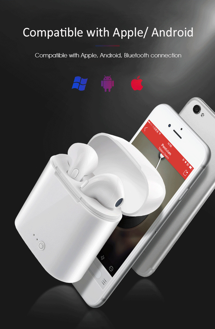 Wireless Bluetooth Headset,HD Stereo Bass in-Ear Wireless Headphones,Hands-Free Calling Earphones Sport Driving Earbuds