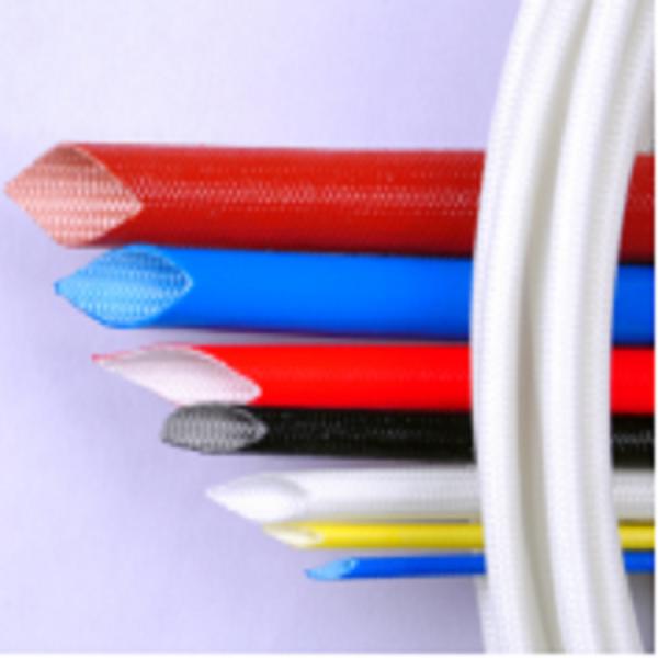 2.0mm Silicone Rubber Fiberglass Sleeving Insulating Protection Glass Fiber