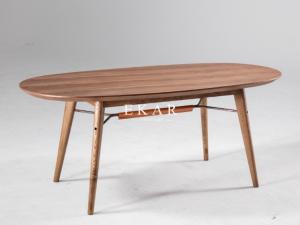 Wholesale Simple Design Contemporary Oval Wood Dining Table from china suppliers